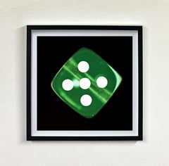 Dice Series Five Green Pop Art Color Photograph