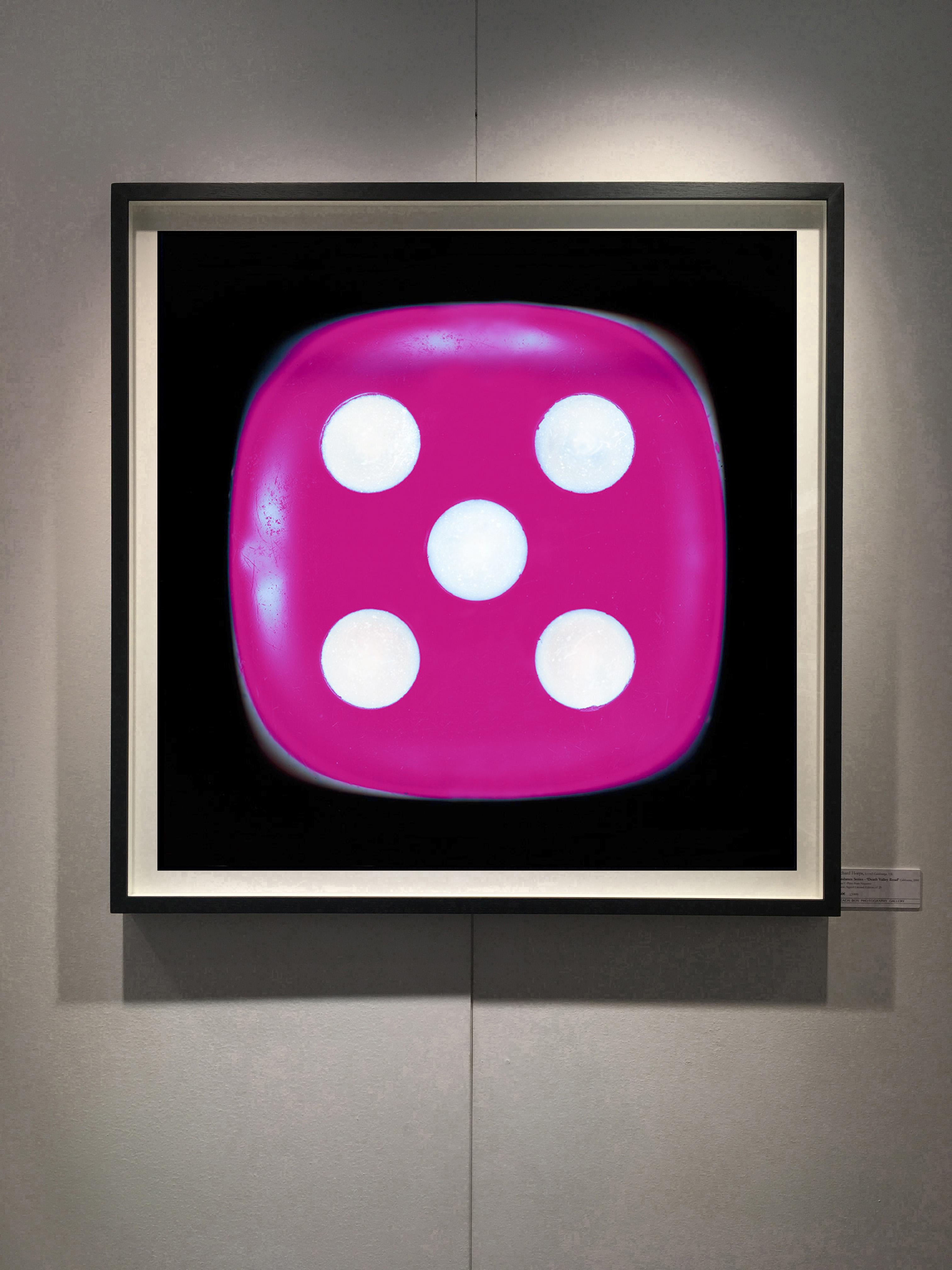 Dice Series, Pink Five - Conceptual Color Photography - Print by Heidler & Heeps