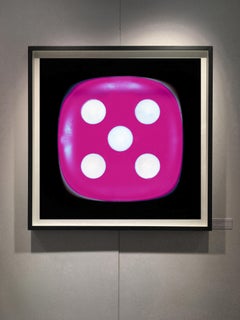 Dice Series, Pink Five - Conceptual Color Photography
