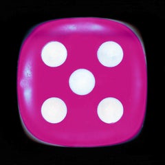 Dice Series, Pink Five - Conceptual Color Photography