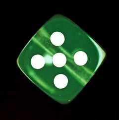 Dice-Serie, Green Five - Konzeptionelle Farbfotografie