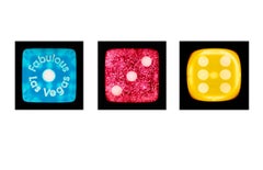 Dice Series - One, Three, Six - Three Contemporary pop art color photography