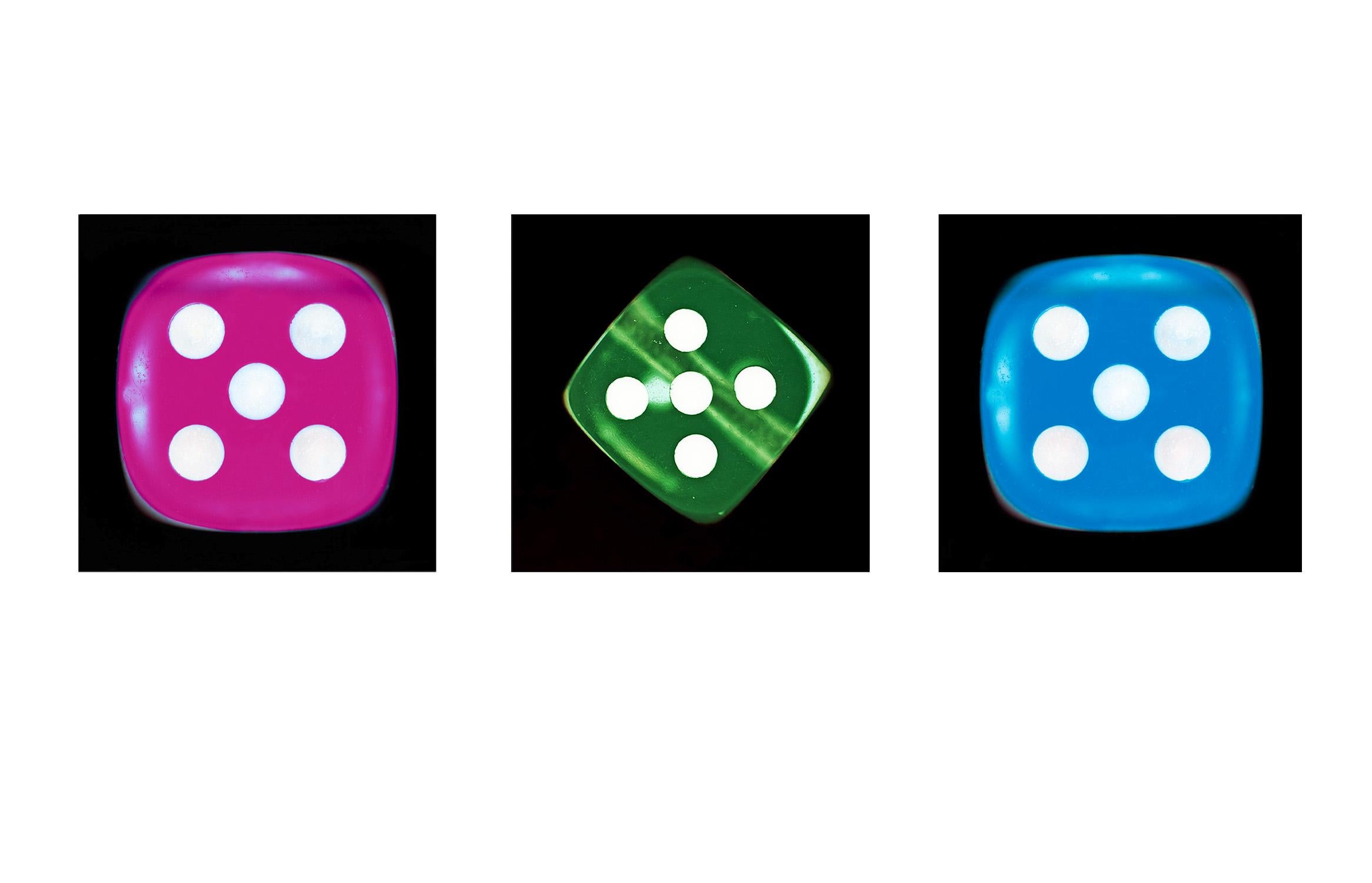 Color Photograph Heidler & Heeps - Série Dice - Une, trois, six - Trois photographies en couleur pop art contemporain