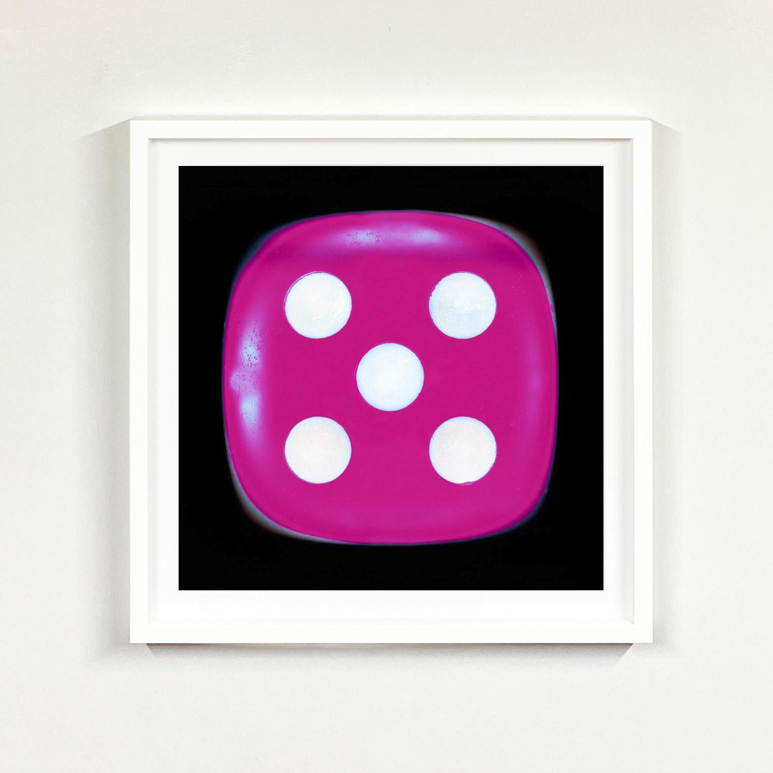 Dice Series, Pink Five - Pop Art Color Photography For Sale 1