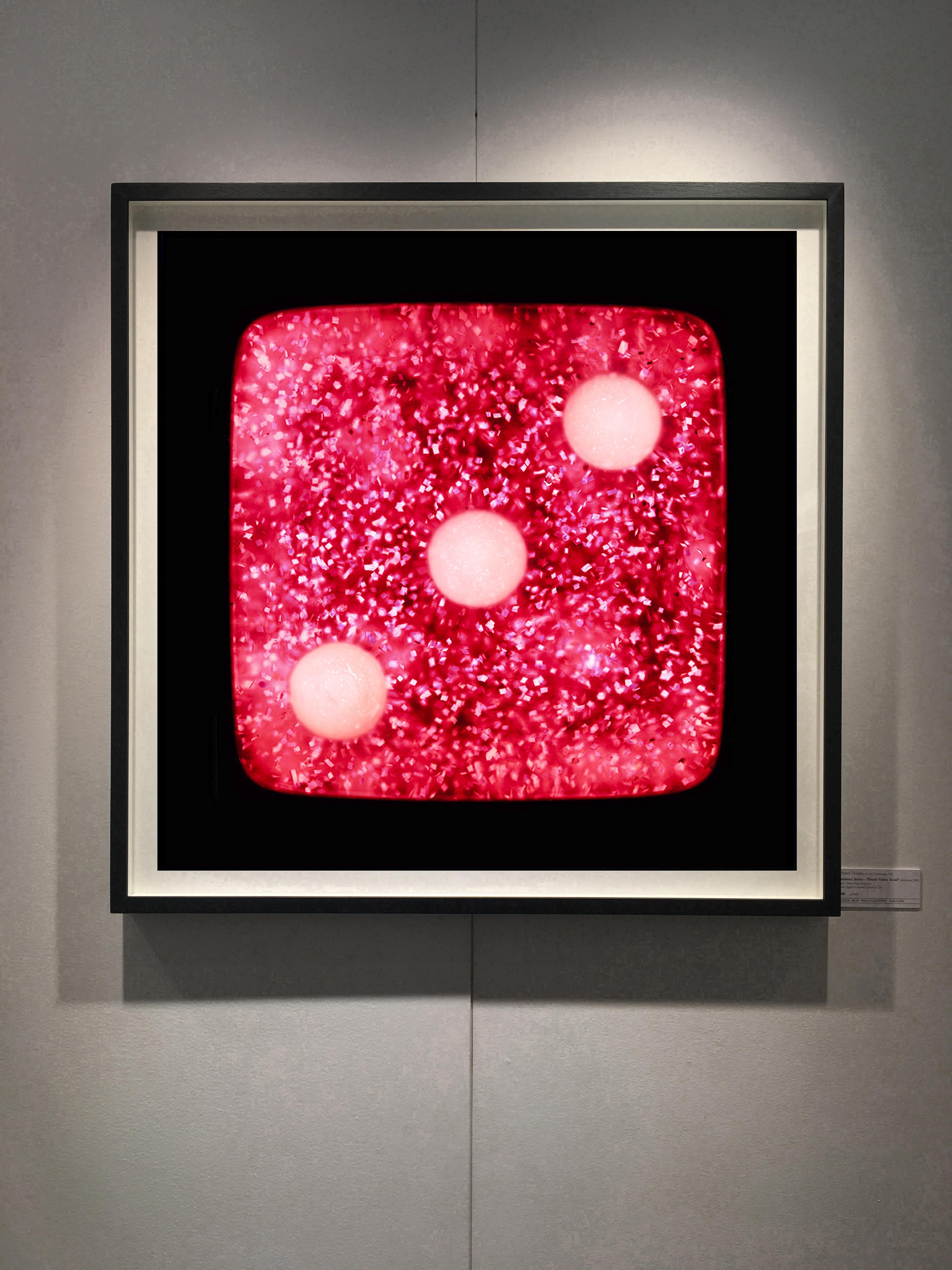 Dice Series, Himbeere funkelt drei - Konzeptionelle Farbfotografie (Pop-Art), Photograph, von Heidler & Heeps