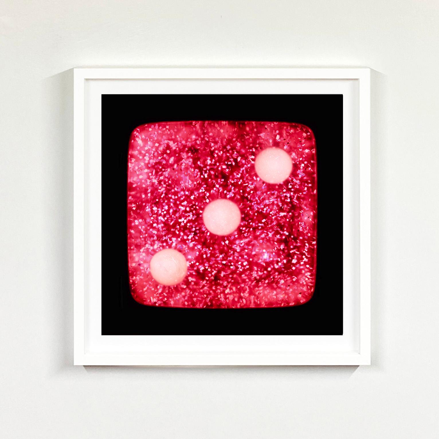 Dice Series, Raspberry Sparkles Three - Pop Art Color Photography For Sale 1