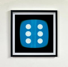 Dice Series Six Blue Pop Art Color Photograph