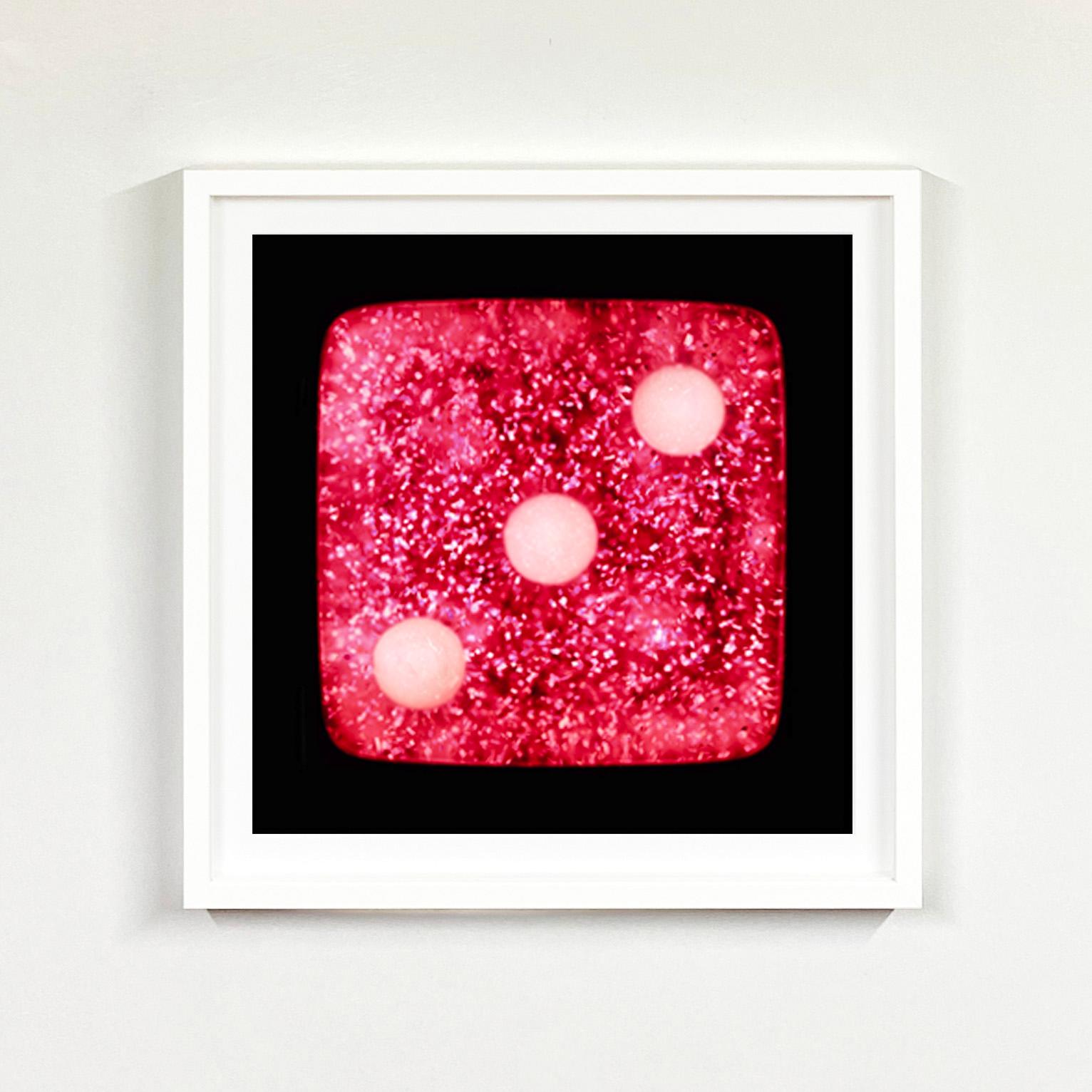 Dice Series Three Raspberry Sparkles Pop Art Color Photograph For Sale 2
