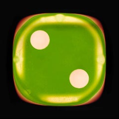 Dice Series Two Green Pop Art Color Photograph