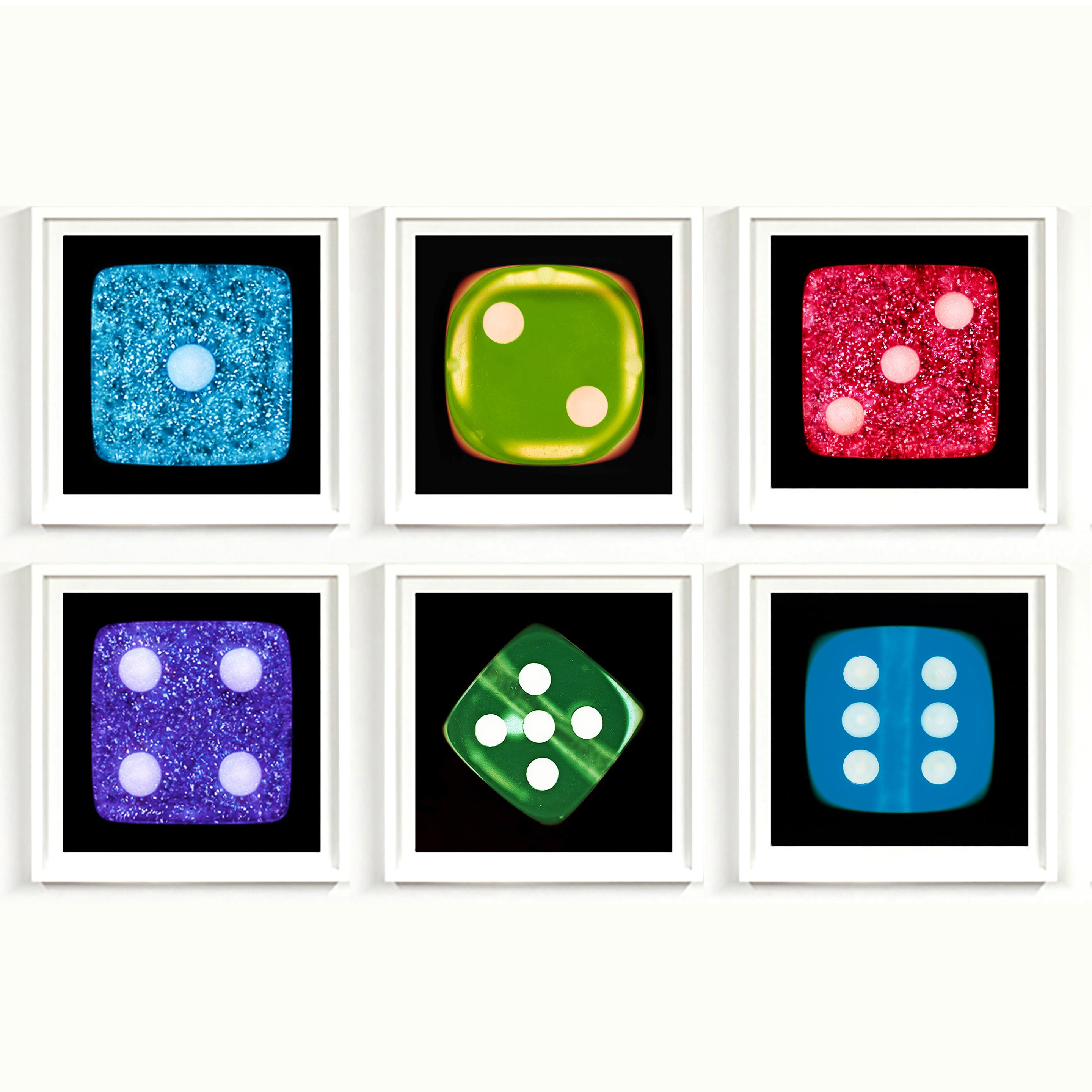 Dice - Set aus sechs kleinen gerahmten Fotodrucken im Angebot 11