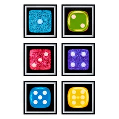 Dice - Set of Six Small Framed Photography Prints