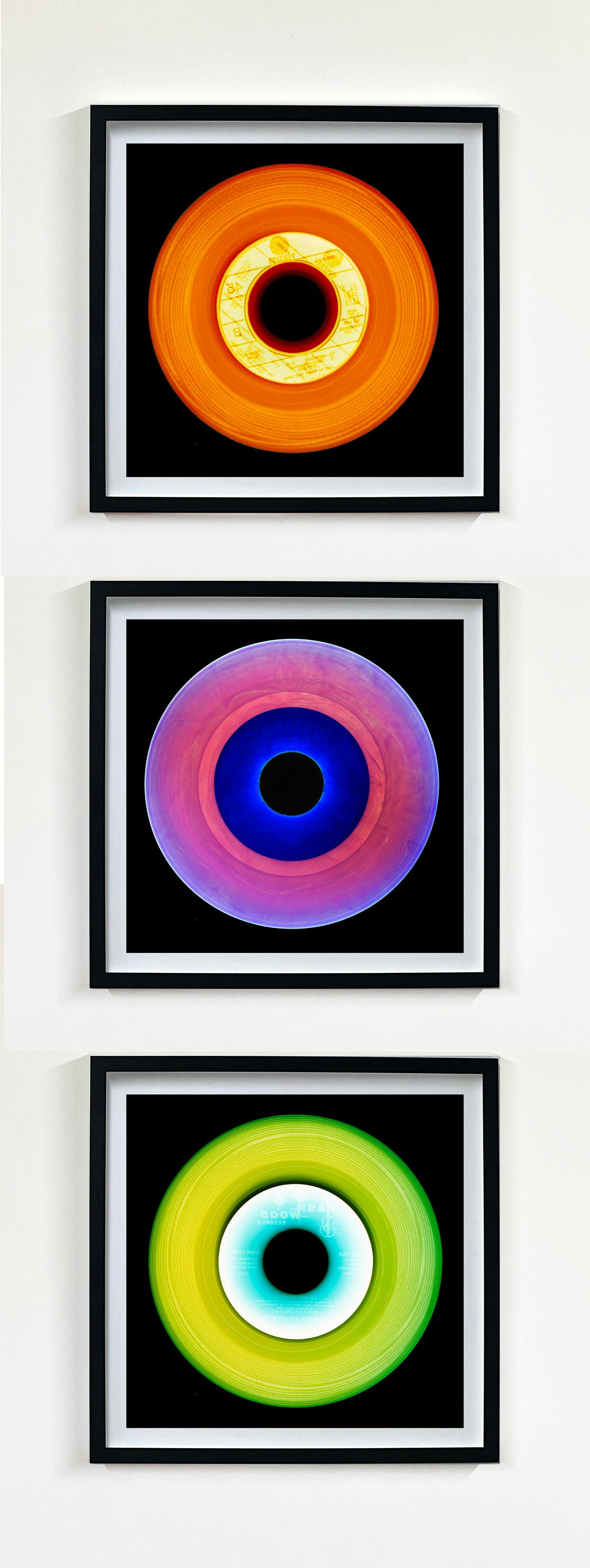 Heidler & Heeps Vinyl Collection Set of Three Framed Artworks.
Acclaimed contemporary photographers, Richard Heeps and Natasha Heidler have collaborated to make this beautifully mesmerising collection. A celebration of the vinyl record and analogue