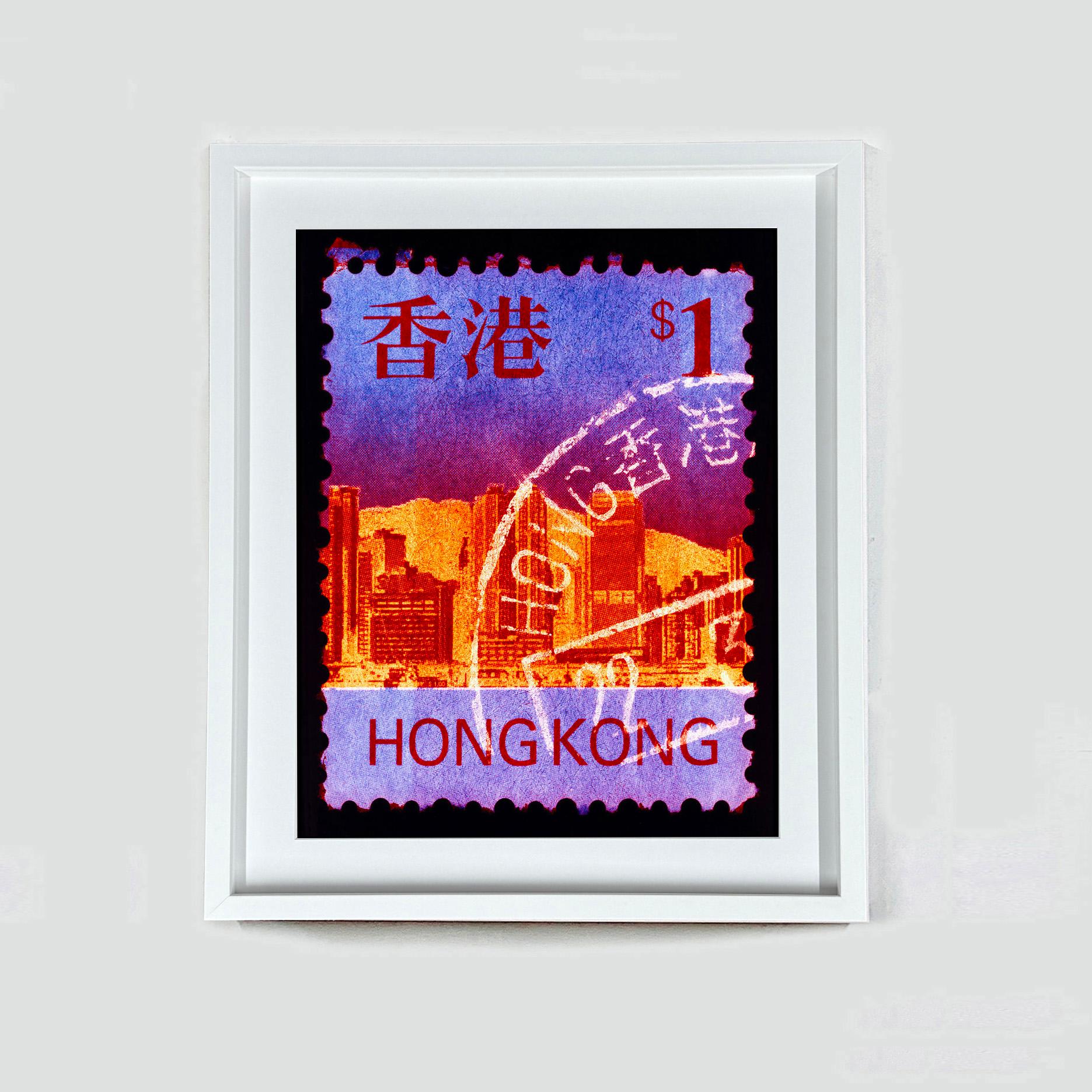 Hong Kong Stamp Collection HK$1 -  Pop Art Print Framed For Sale 2