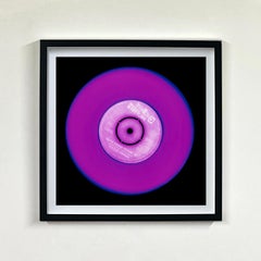 Set of Three Framed Pop Art Vinyl Collection Red Green Purple Color Photography
