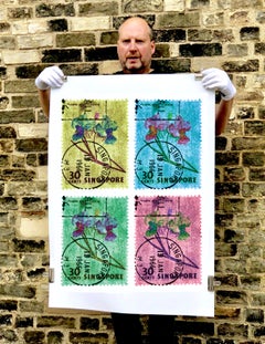 Singapore Stamp Collection, 30c Singapore Orchid (four-colour mosaic)