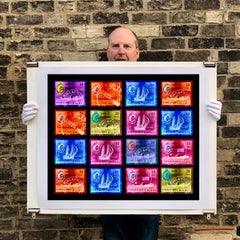 Singapore Stamp Collection, Singapore Ship Sequence (4x4) - Pop art color photo