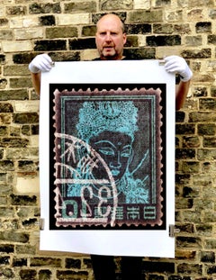 Stamp Collection, Goddess Kannon (Buddhist Goddess of Mercy) - Asian art