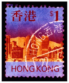 Collection de timbres, HK$1 - Photographie couleur Pop Art