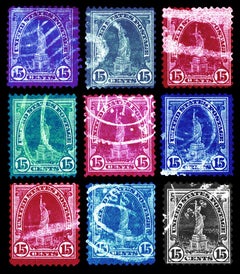 Used Stamp Collection, Liberty (Multi-Colour Mosaic)