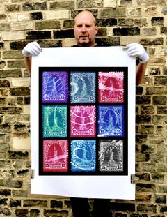 Stamp Collection, Liberty (Multi-Colour Mosaic) - Pop Art Color Photography