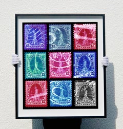 Stamp Collection, Liberty (Multi-Colour Mosaic) - Pop Art Color Photography