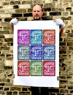 Stamp Collection, Lion of Flanders (Multi-Color Mosaic Brussels Stamps)