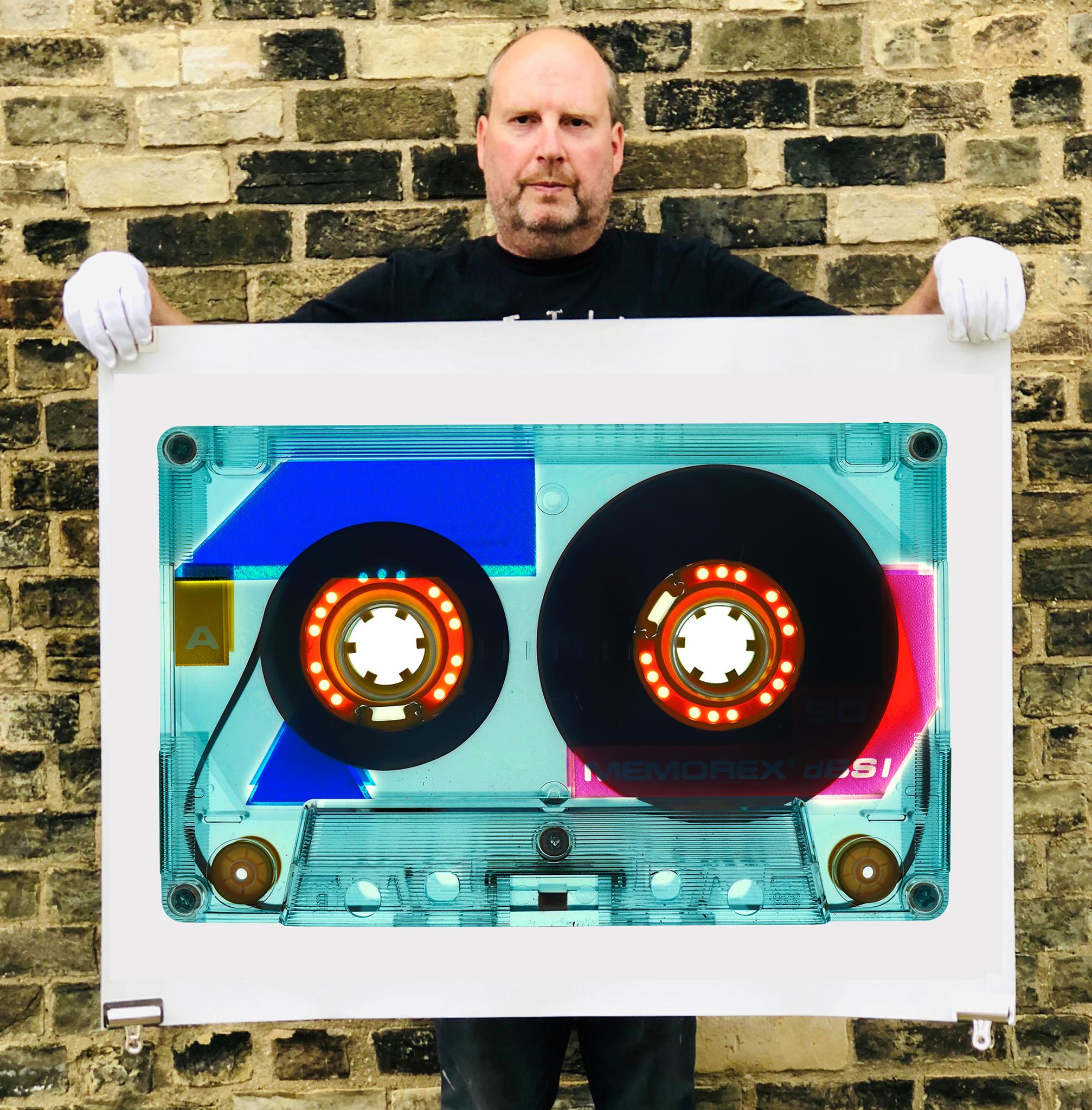 Tape Collection, 90 Minutes Tinted Blue - Zeitgenössische Pop Art Farbfotografie – Print von Heidler & Heeps