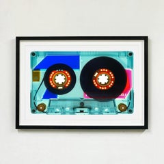 Tape Collection 90 Minutes Vintage Blue - Contemporary Pop Art Color Photography