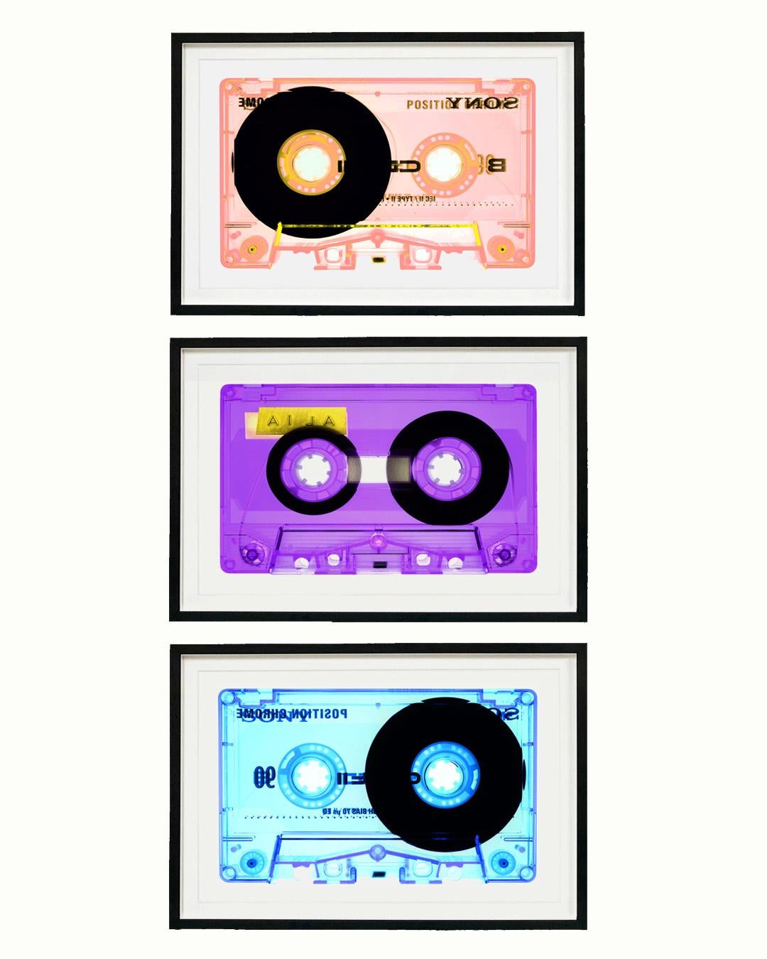 Tape Collection B Side Set of Three Small Framed Pop Art Color Photography