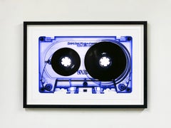 Tape Collection, Blue Tinted Cassette - Contemporary Pop Art Color Photography