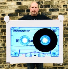 Tape Collection, Chrome Blue - Contemporary Pop Art Color Photography