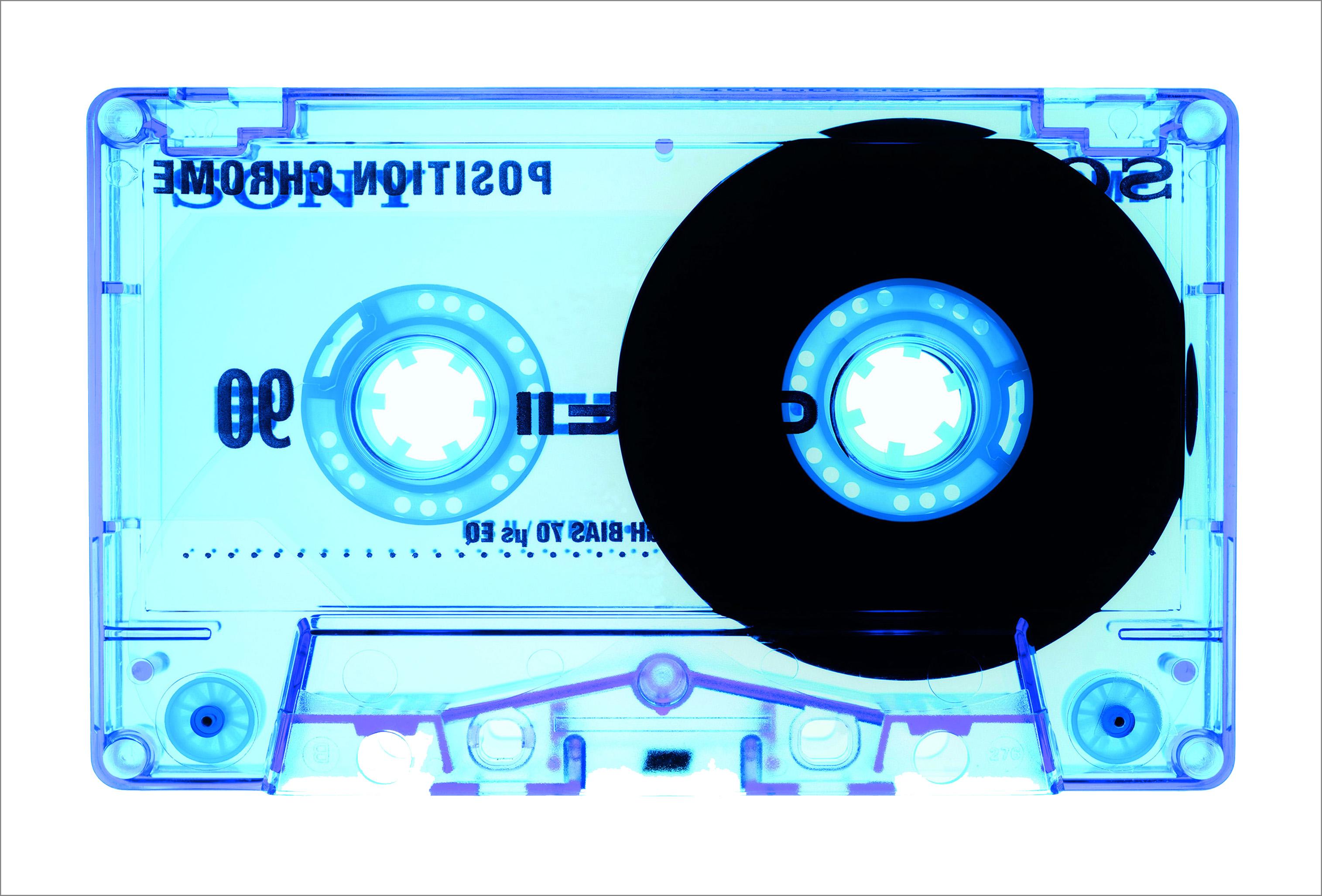 Tape Collection, Chrome Blue - Contemporary Pop Art Color Photography