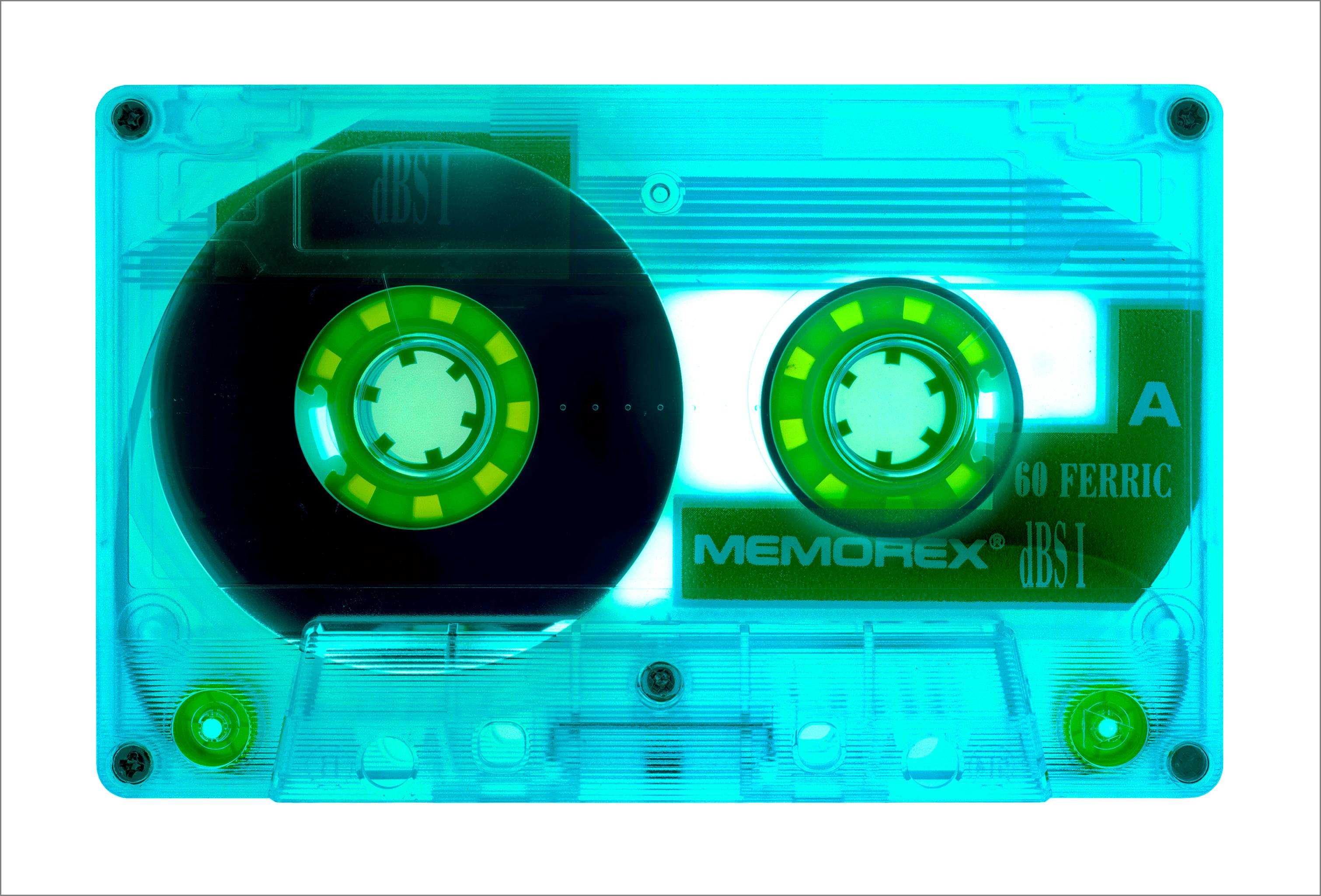 Tape Collection, Ferric 60 (Aqua) - Contemporary Pop Art Color Photography - Print by Heidler & Heeps