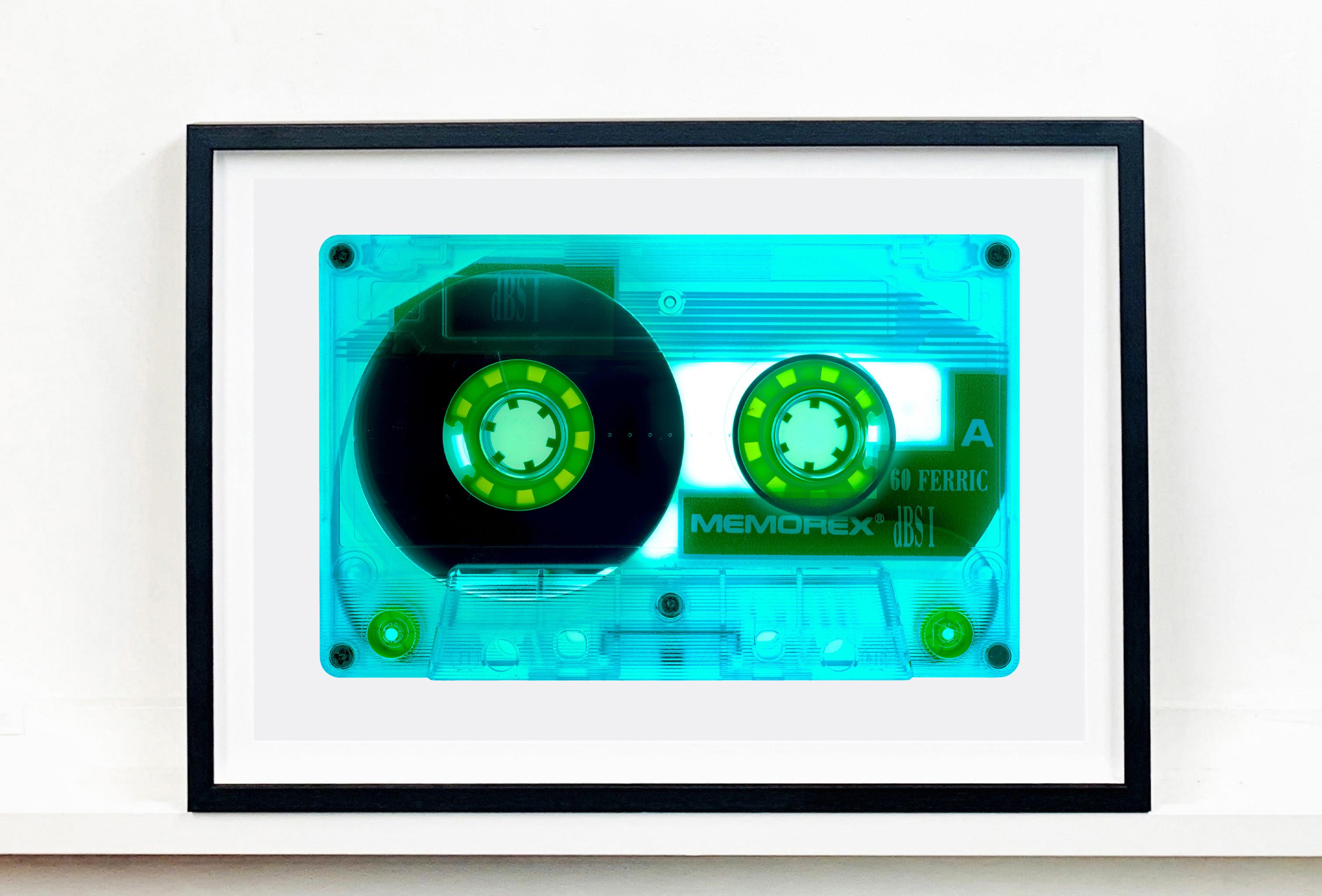 Tape-Kollektion, Ferric 60 (Aqua) – Zeitgenössische Pop-Art-Farbfotografie (Blau), Color Photograph, von Heidler & Heeps