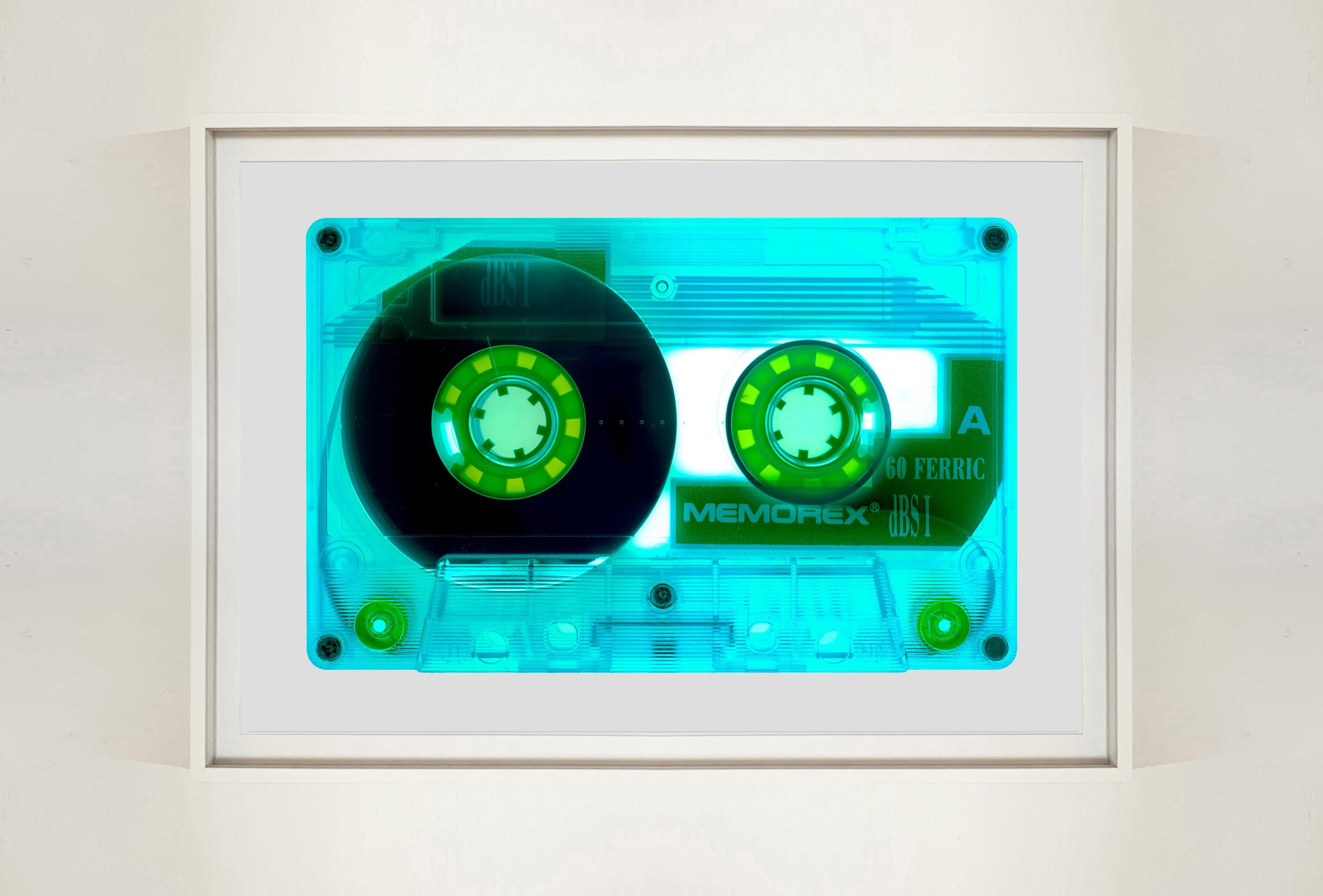 Tape Collection, Ferric 60 (Aqua) - Contemporary Pop Art Color Photography For Sale 3