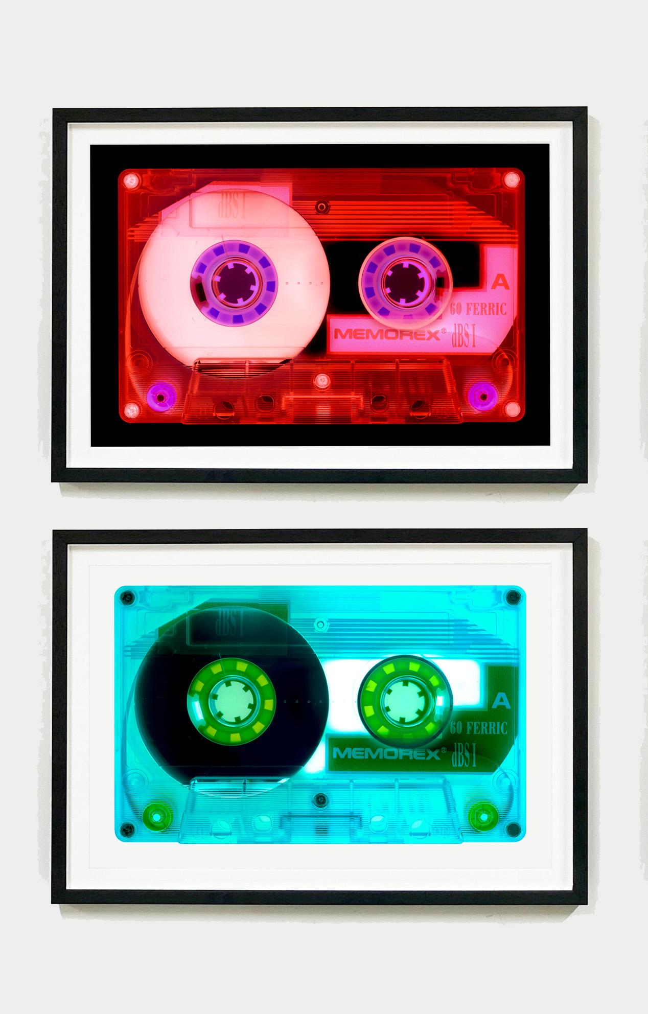 Tape Collection, Ferric 60 (Aqua) - Contemporary Pop Art Color Photography For Sale 2