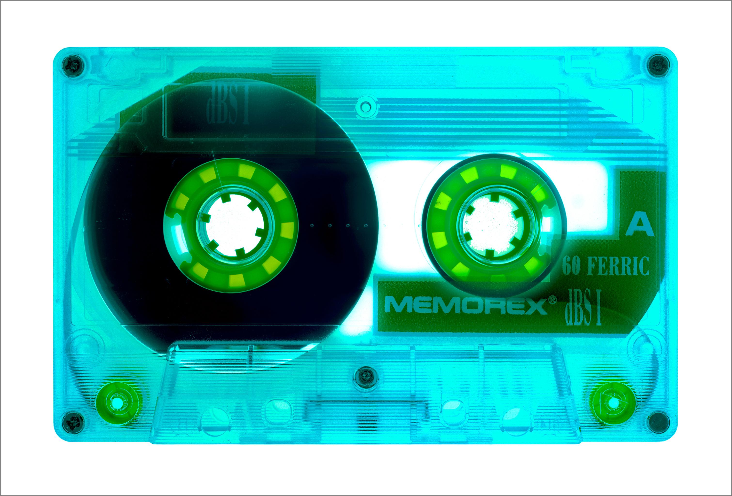 Heidler & Heeps Print - Tape Collection, Ferric 60 (Aqua) - Contemporary Pop Art Color Photography