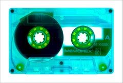 Used Tape Collection, Ferric 60 (Aqua) - Contemporary Pop Art Color Photography