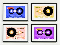 Collezione di nastri Quattro opere d'arte individuali - Fotografia Pop Art a colori
