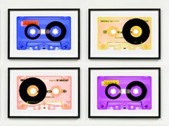 Tape-Kollektion Vier individuelle Kunstwerke – Pop-Art-Farbfotografie