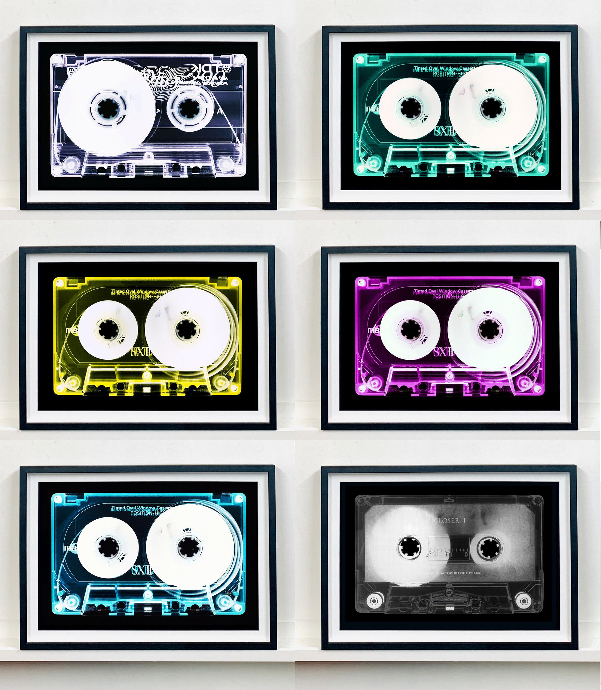 Tape-Kollektion - Mintfarbene, getönte Kassette - Konzeptionelle Farbe Musik Pop Art im Angebot 2