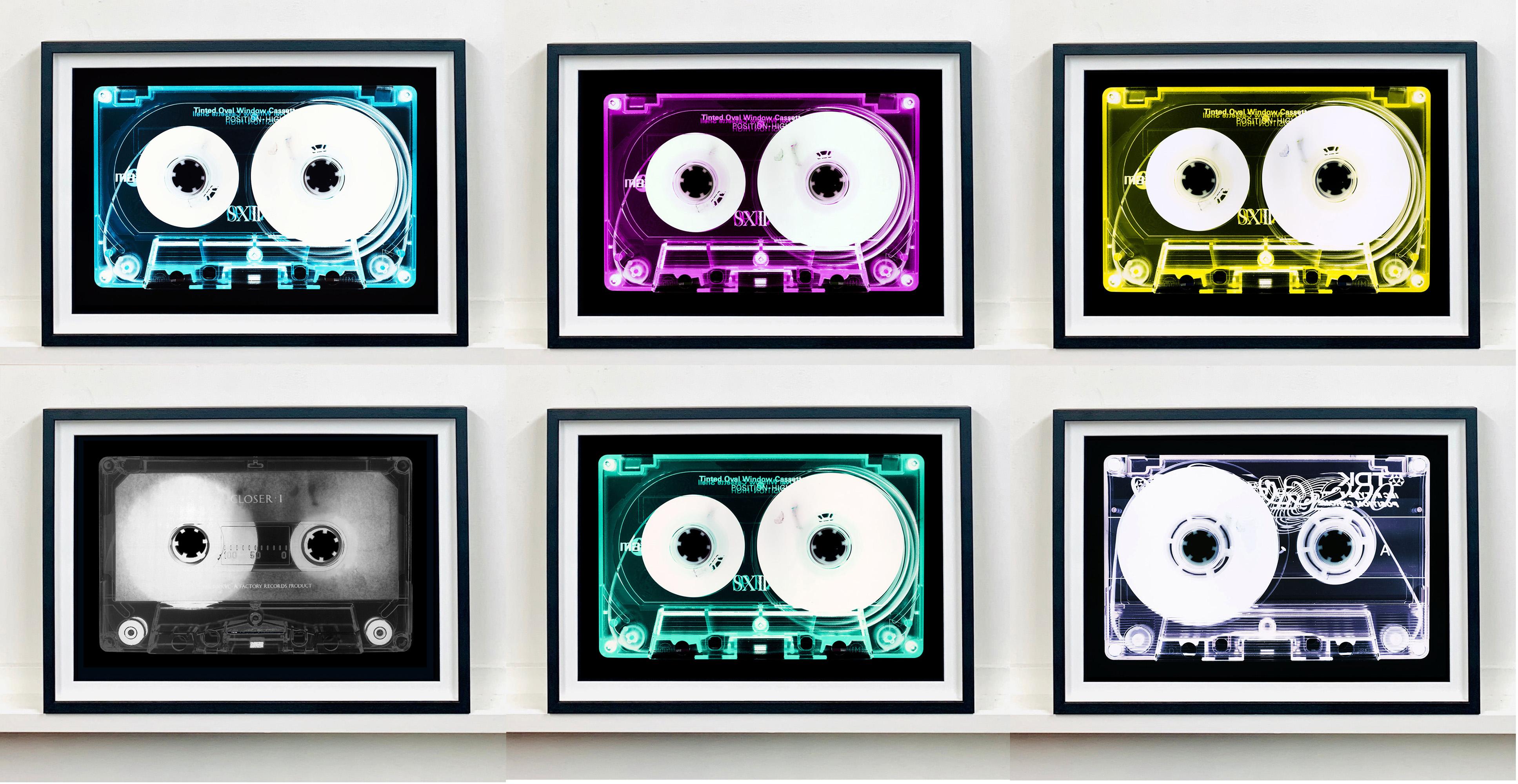 Tape-Kollektion - Mintfarbene, getönte Kassette - Konzeptionelle Farbe Musik Pop Art im Angebot 3