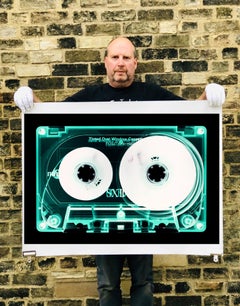 Tape Collection, Mint Tinted Cassette - Contemporary Pop Art Color Photography