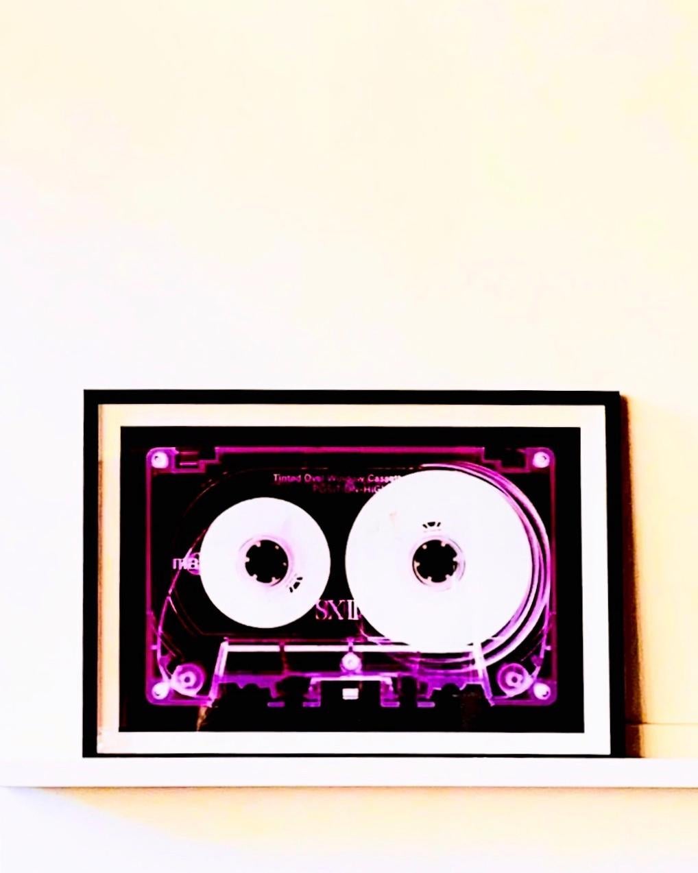 Tape Collection - Pink Tinted Cassette - Conceptual Color Music Art - Photograph by Heidler & Heeps