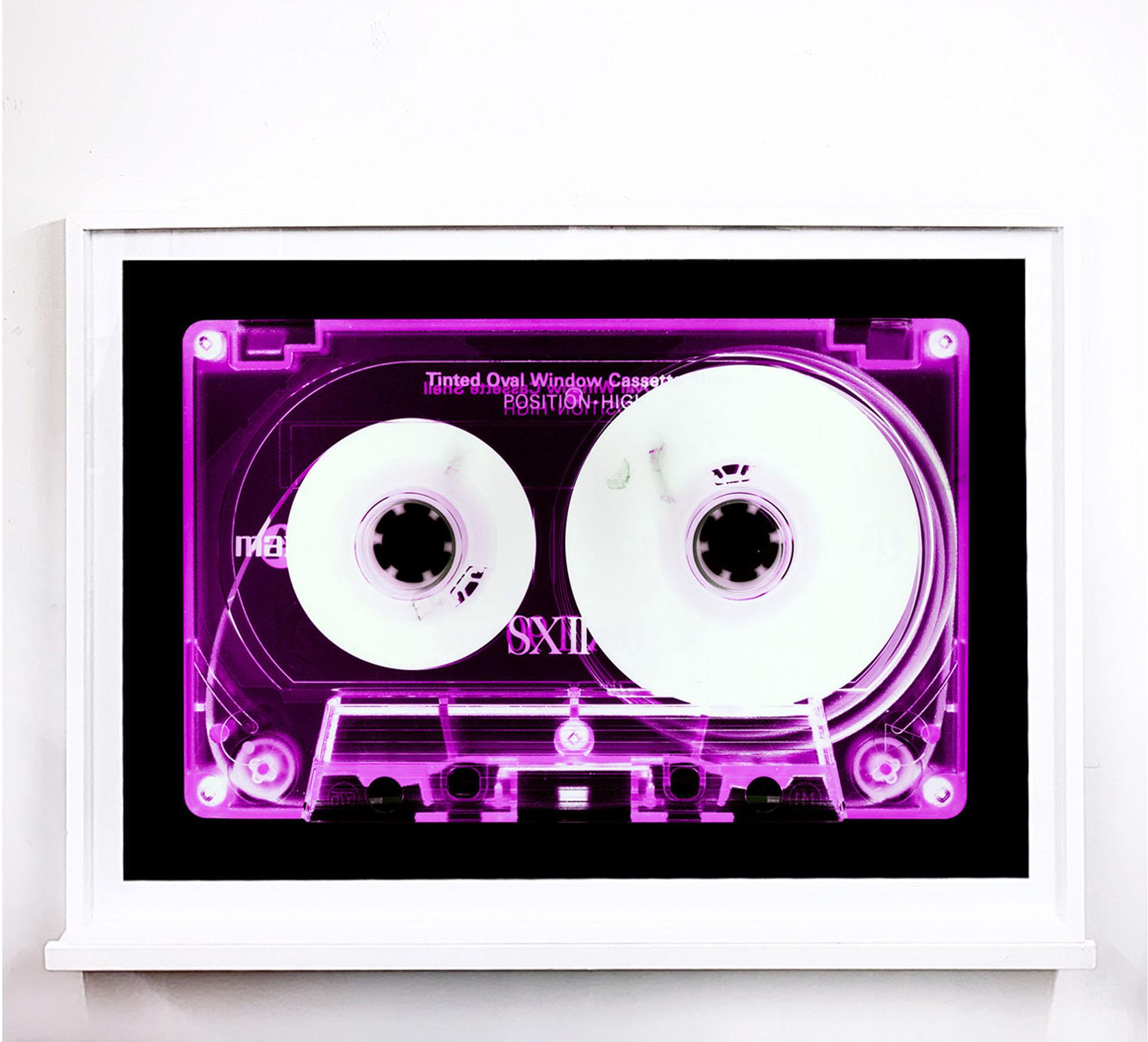 Tape Collection, Pink Tinted Cassette - Contemporary Pop Art Color Photography For Sale 1