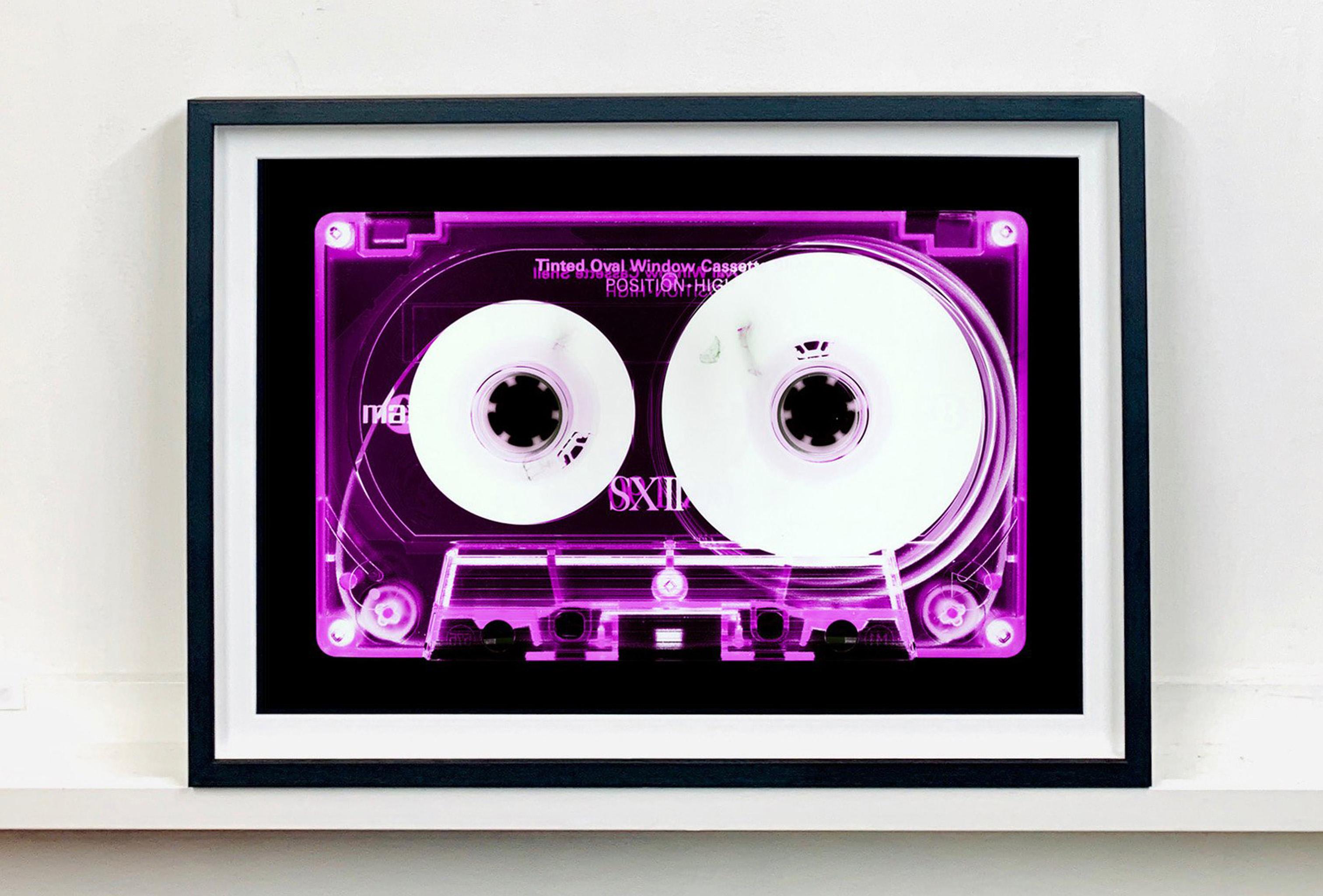 Tape Collection, Pink Tinted Cassette - Contemporary Pop Art Color Photography - Black Print by Heidler & Heeps