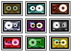 Tape Collection Set of Nine Small Framed Pop Art Color Photography