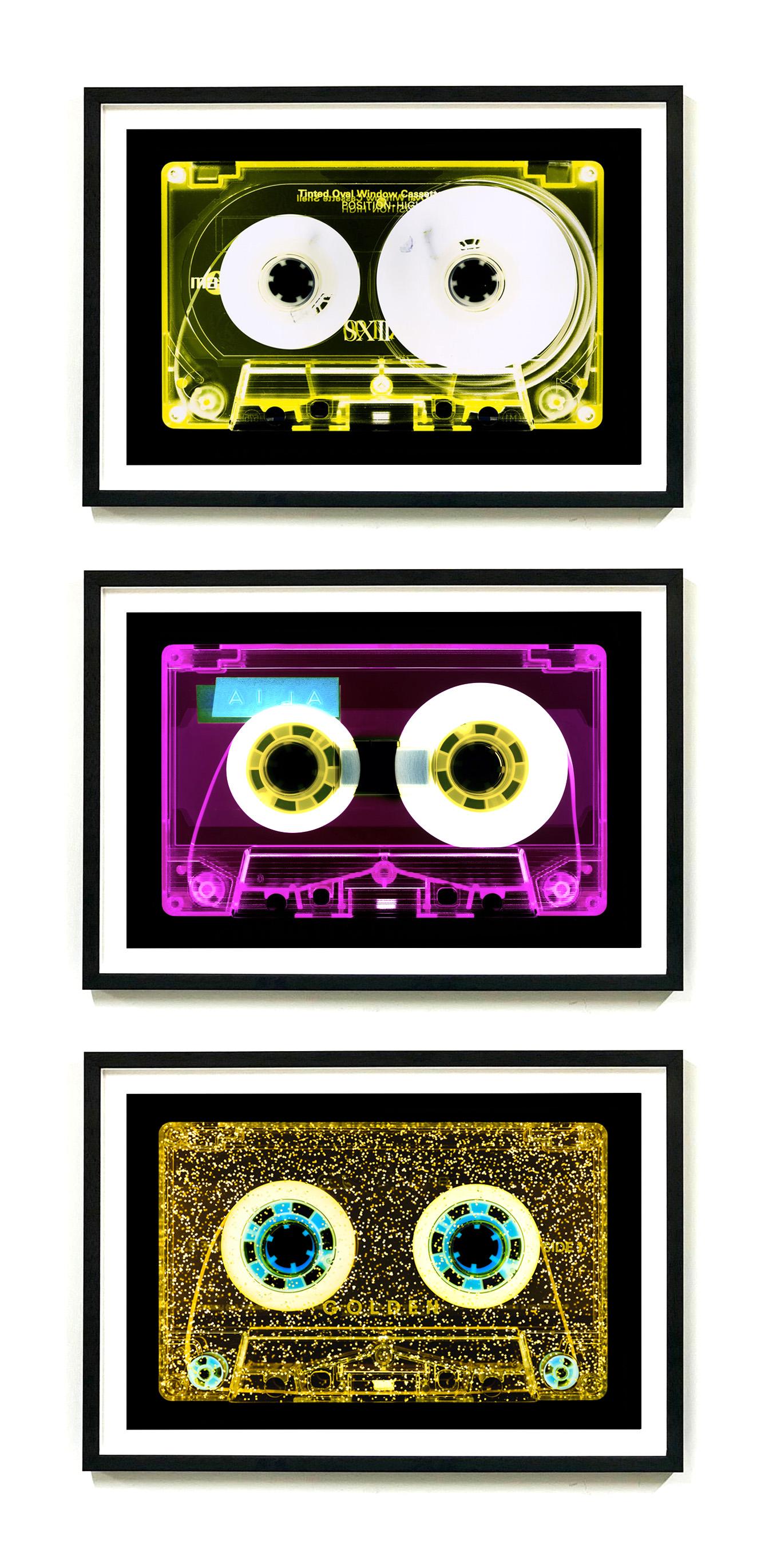 Ensemble de trois petites photographies Pop Art couleur encadrées de la collection Tape
