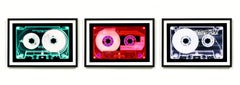 Tape Collection Set of Three Large Framed Pop Art Color Photography