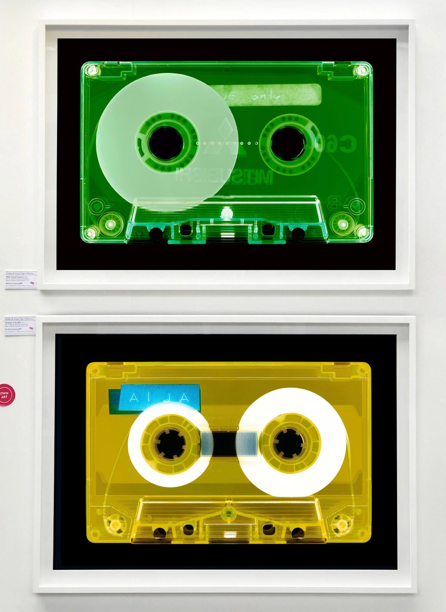 Tape Collection, Side One Only Green - Contemporary Pop Art Color Photography For Sale 1